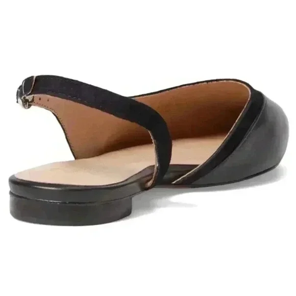 NATURALIZER 27 Edit 7-7.5 & 7.5-8 'Makenna' Sling Back Pointed Toe D'Orsay Flats - Picture 3 of 15